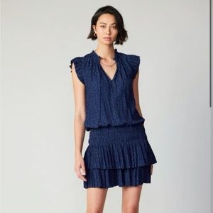 Current Air Zoay Jacquard Pleated Mini Dress